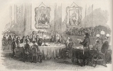 Jean-Jacques (Jean Jacques) Berger (1790-1859) PREFECT OF THE SEINE, PROclaiming THE VOTES FOR THE EMPIRE TO THE MAYORS OF THE ARRONDISSENSES, PARIS