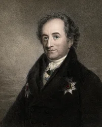 Johann Wolfgang av Goethe 1749-1832 - gravering - 1800-tallet