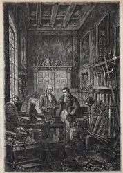 Jonathan Oldenbuck - (The Saint of the Saints of the Antiquary) - Ilustration of the 19th century for the novel “The Antiquary” by