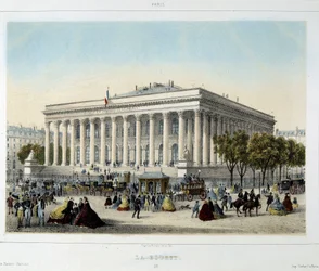 Paris-børsen - Litografi