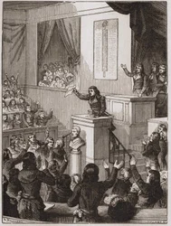 Lazare Nicolas Marguerite Carnot (kallenavnet arrangøren av seieren eller den store Carnot) kunngjorde 1. september