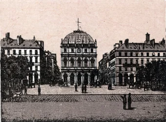 Le Havre, le theatre in “” Le monde illustrates 168 views”” No date (late 19th century)