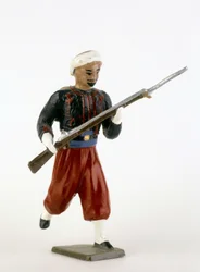 Lead soldier: the Zouave.