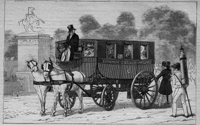 Les Omnibus de Paris på 1800-tallet: Caroline - gravering fra 1892
