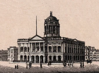 Liverpool, England: view of Town Hall. in “” The world illustrates 168 views”” Undated (late 19th century)