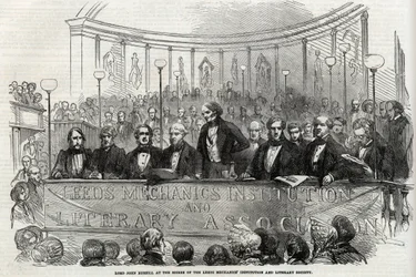 Lord John Russell (1. jarl Russell) (1792-1878) På The Soiree Of The Leeds Mechanics