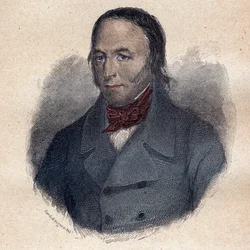 Louis Marie de Lahaye baron deretter Viscount de Cormenin (1788 1868) fransk jurist og politisk brosjyre, gravering