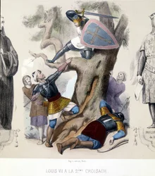 Louis VII den unge (1120/1180), Capetiens direkte under det 2. korstoget (1147/1149).