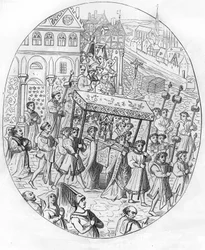 Mars av et juvelerselskap på 1400-tallet.