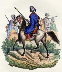 Mauriske gendarmer med ansvar for politiet i Alger under den franske Afrikahæren, opplært i 1831 og oppløst i 1841. I „Storia d