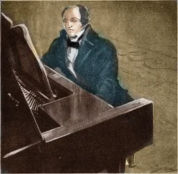 Muzio Clementi (1752–1832). Italiensk pianist og komponist. Illustrasjon fra 1932.