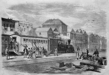 New Granada (present-day Colombia): Aspinwall Railway, starting point from the transisthmic to the Isthmus of Panama. in “The Illustrated Universe”, 7/04/1866.