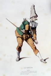 Nivelet in "" les contens"" (av Odet de turnèbe i 1584), i "" Fransk teater på 1500- og 1600-tallet før Moliere"" av Edouard Fournier.