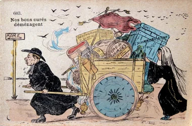 Nonne og menighet forvist til Roma på grunn av lov fra 1905 som skilte kirke og stat