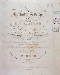 Åpning av operaen La muette de Portici av D. F. Auber