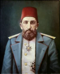 Det osmanske riket: Portrett av Sultan Abdulhamid II (oljemaleri)