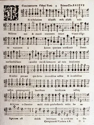 Side med partitur av Psalms (op 16) av Ludovico Viadana