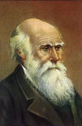 Fotografisk portrett av Charles Darwin (1809–1882), engelsk naturforsker.