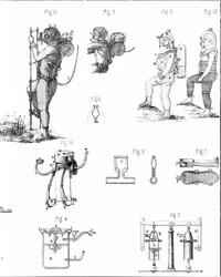 Plate som viser Rouquayrol - Denayrouze-draktene.
