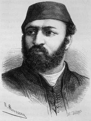 Portrett av Abdul Aziz (Abd-ul-Aziz eller Abd Ul Aziz eller Abdulaziz eller Abdul-Aziz)