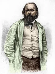 Portrett av Alexander Ivanovich Herzen (Hertzen) 1812-1870.