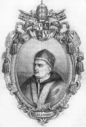 Portrett av Alexander VI (1431-1503).