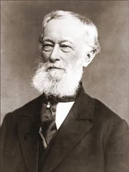 Portrett av Alfred Krupp (1812 - 1887), fotografi mellom 1870 - 1887.