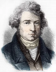 Portrait of André Marie Ampère (1775 - 1836) French physicist.