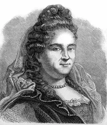 Portrett av Anne Lefebvre, Mme Dacier. Fransk Erudite (1647 til 1720).