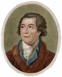 Portrett av Antoine Laurent de Lavoisier, fransk kjemiker (1743-1794) gravering av Chapman