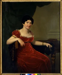 Portrett av Antonietta Fagnani Arese (1778-1847), elsket kvinne til den italienske poeten Ugo Foscolo (1778-1827). Maleri fra 1800-tallet