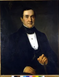 Portrett av Bartolomeo Merelli (1793-1879), første direktør for Scala. Anonymt maleri fra 1800-tallet.