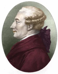 Portrett av Beaumarchais. 1800-talls gravering.