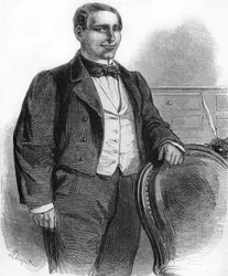 Portrait of Benito Pablo Ju¿rez. Mexican politician of Indian origin (1806 to 1872). President of the Mexican Republic in 1858.