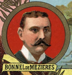 Portrett av Bonnet (Bonnel) av Mezieres explorer fransk.