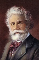 Portrett av Camille Flammarion, fransk astronom og vitenskapsjournalist.