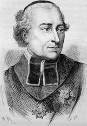 Portrett av kardinal Joseph Fesch (1763 - 1839). Gravering av slutten av 1800-tallet i "Histoire de France"" av H. Martin.
