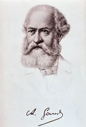 Portrett av Charles Gounod (1818-1893) engelsk komponist Drawing. 1800-tallet. Milano, biblioteca del conservatorio
