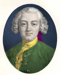 Portrait of Claude Adrien Helvétius (1715 - 1771) French philosopher.