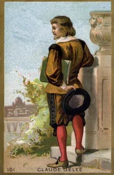 Portrett av Claude Gellée dit Le Lorrain (1600 - 1682). Kromolitografi fra slutten av 1800-tallet.
