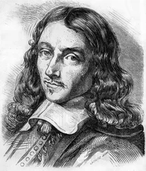 Portrett av Claude Perrault (1613 - 1688) fransk arkitekt, lege og fysiker. Gravering fra 1866.