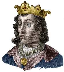 Portrait of Clothaire III (652 - 673), King of Neustria and Burgundy