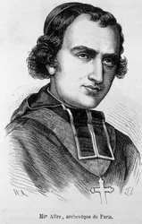 Portrett av Denys Auguste Affre (1793-1848), arkaisk av Paris.