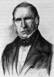 Portrett av Dupin Ainé (1783 - 1865). Gravering av slutten av 1800-tallet i "Histoire de France"" av H. Martin.