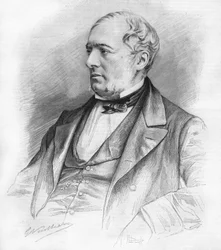 Portrett av Edouard Charton (1807-1890). forfatter, politiker, advokat og Saint Simonian.