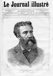Portrett av Eugene Rene Poubelle (1831 - 1907), fransk embetsmann og prefet av Seinen - forsiden av "The Illustrous Journal" fra 1883