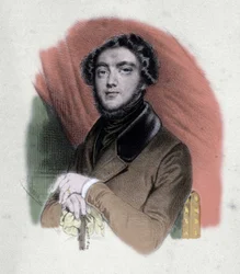 Portrett av Eugene Sue (1804-1857) fransk forfatter.