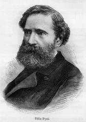 Portrett av Félix Pyat. Fransk forfatter, journalist og politiker. 1810-1889