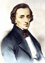 Portrett av Frédéric Chopin (1810-1849), polsk komponist.