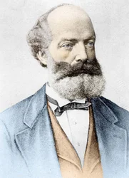 Portrait of Friedrich August Kekulé von Stradonitz German chemist (Darmstadt